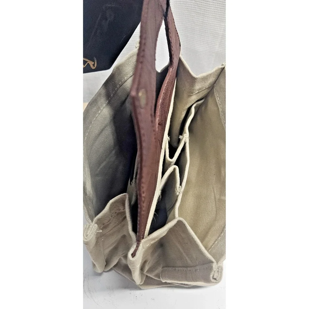 NWT Mona B upcycled canvas beer caddy 